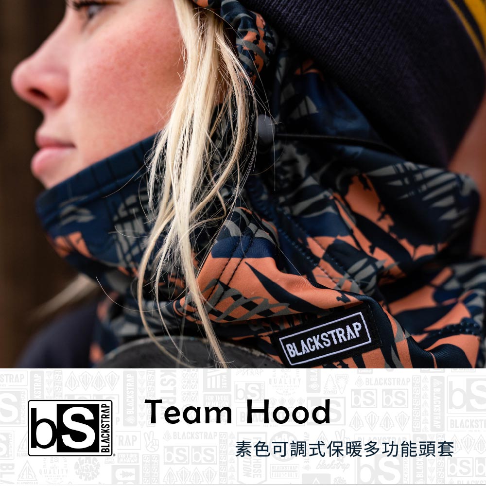 SQUALITYTRAPBLACKSTRAPBLACKSTRAP Team Hood 素色可調式保暖多功能頭套 BLACKSTRAP