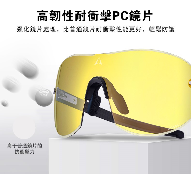 高韌性耐衝擊PC鏡片强化鏡片處理,比普通鏡片耐衝擊性能更好,輕鬆防護高于普通鏡片的抗衝擊力®