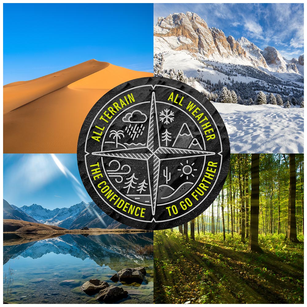 ALL TERRAIN CONFIDENCEALL WEATHER GO FURT