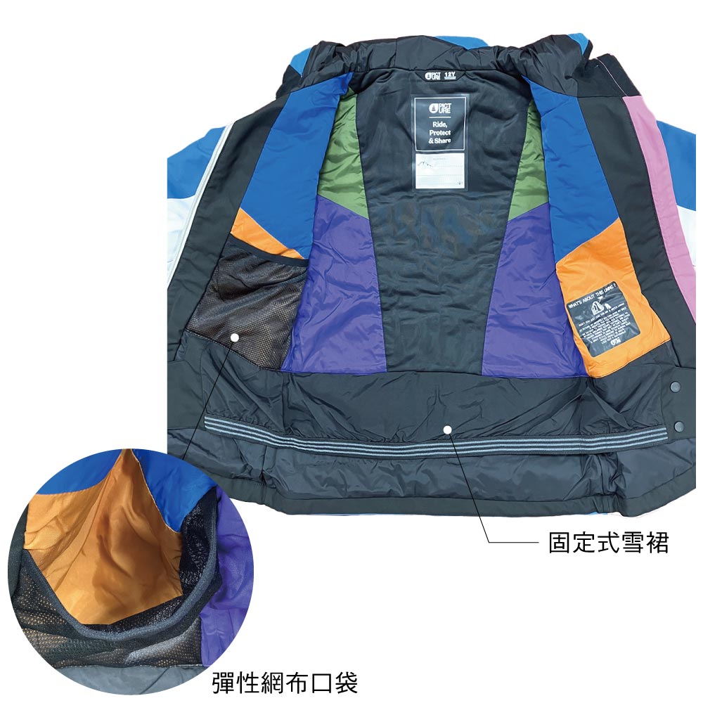 彈性網布口袋 Protect& Share ABOUT  固定式雪裙