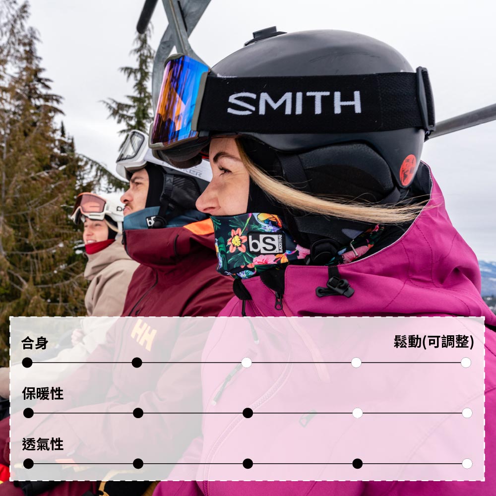合身保暖性透氣性SMITH鬆動(可調整)