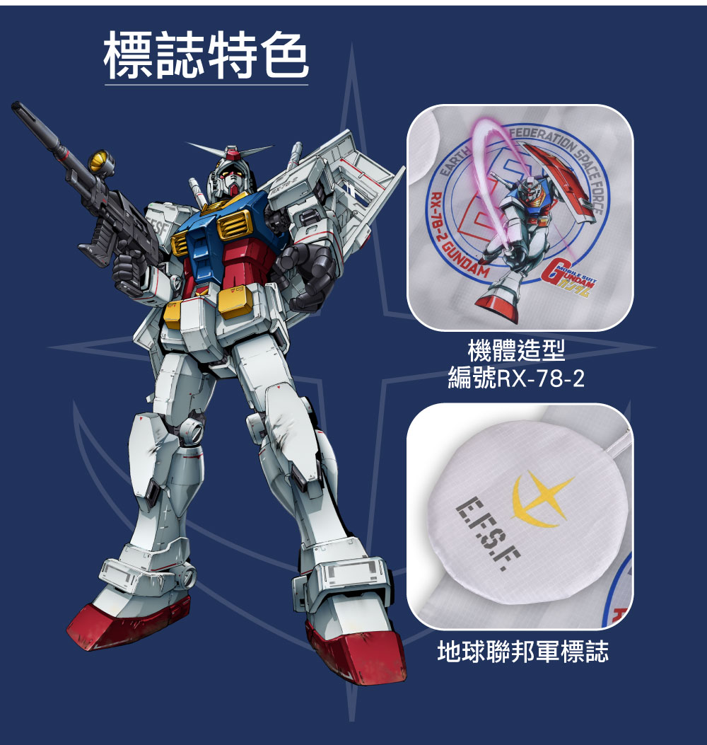 【機動戰士鋼彈】RX-78-2 鋼彈 摺疊購物袋 FXG353-21