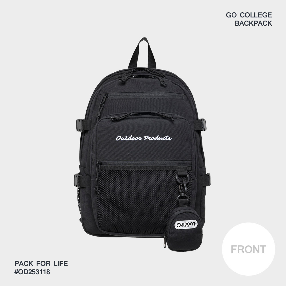 PACK FOR LIFE#OD253118Outdoor ProductsGO COLLEGEBACKPACKFRONT
