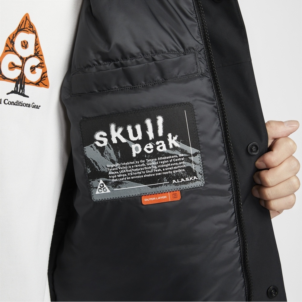 Conditions GearskullpeakOriginally inhabited by the  Athabaskans theTanana Valley is a remote,  region of CentralAlaska, USA that features thick fag, midnight suns, andfrigid temps,  home to  Peak, a smallthat casts an ominous shadow over nearby ALASKAOUTER LALAYER