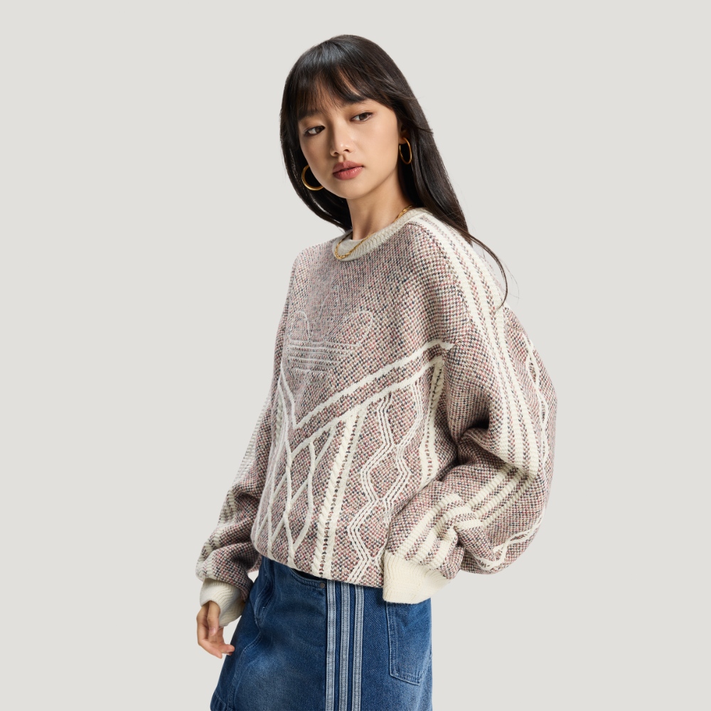 adidas 愛迪達LNY SWEATER U 男女圓領套頭衫KT0692 - PChome 24h購物
